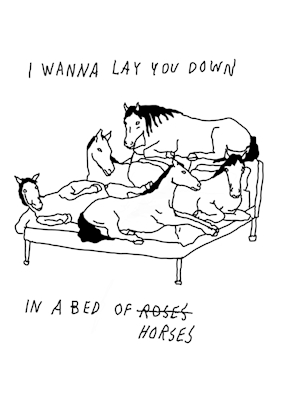 bed of horses