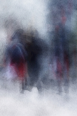 Abstract ICM Street photograph